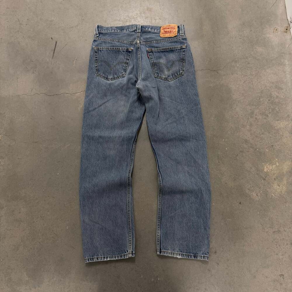 Levi’s 505 Regular Fit Blue Jeans W34 L32 Straight Leg Denim